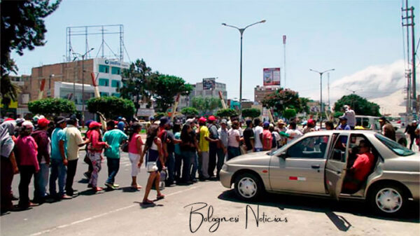 Chimbote: "comandos" recibieron arroz con pollo tras asistir a paro