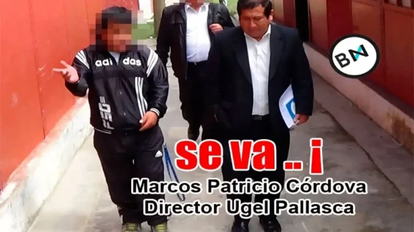 Marcos Patricio Córdoba renuncia en medio de un escándalo UGEL Pallasca