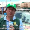 Manuel Hidalgo en Pallasca ofreciendo declaraciones tras ser declarado candidato apto por el JNE.