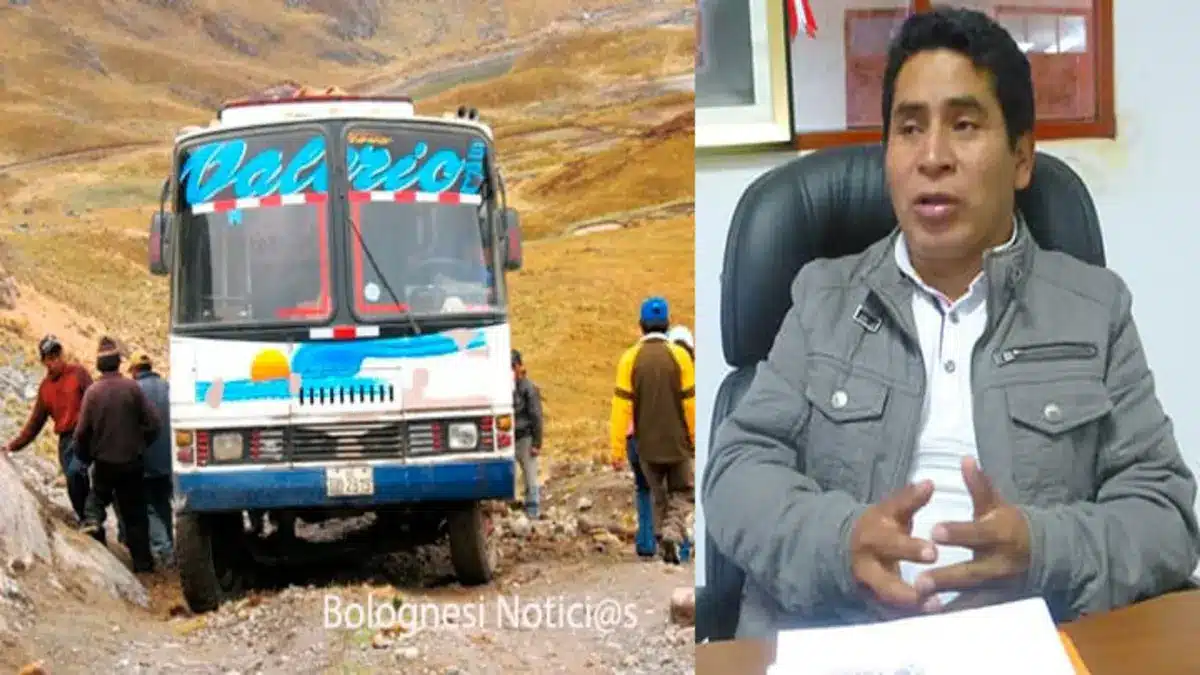 Vehículos y pasajeros afectados tras el asalto en carreteras de Pampas, en la provincia de Pallasca, Áncash.