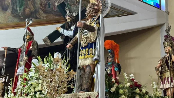 Procesión de Semana Santa Huaraz con miles de fieles y turistas en Áncash