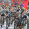Tradicional desfile militar por las Fiestas Patrias de Perú