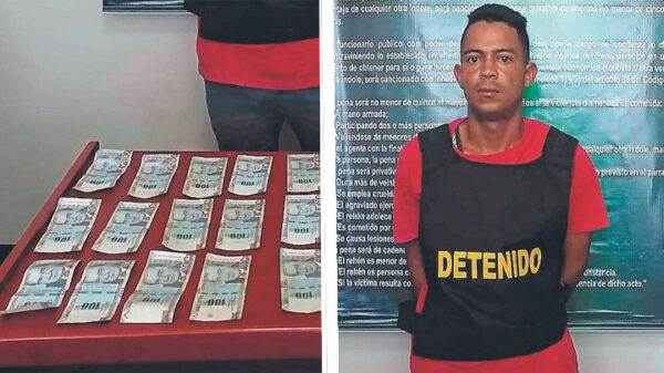 Chimbote: Policía atrapa in-raganti a extorsionador