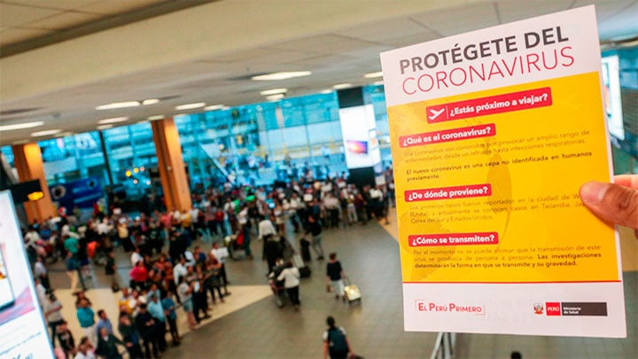 Perú suspende los vuelos desde Europa y Asia