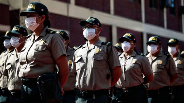 policías infectados