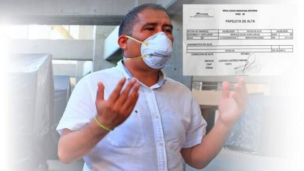 Gobernador de Áncash recibe alta médica