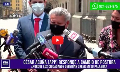 César Acuña no sabe cuantos integrantes tiene su bancada