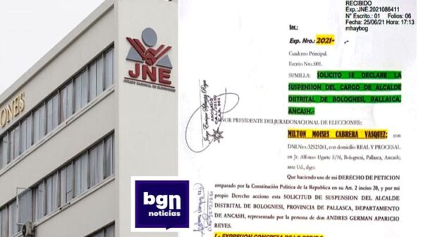 Pallasca: suspensión del alcalde de Bolognesi revisa JNE