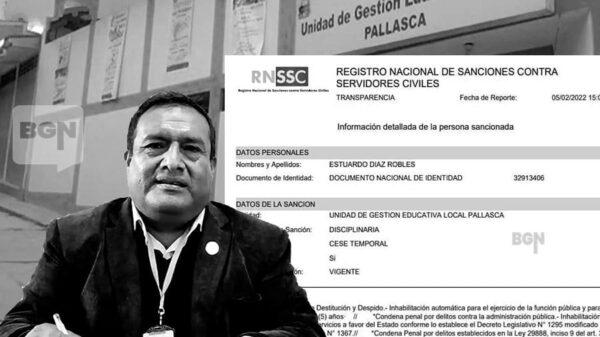 Servir aplica sanción a Estuardo Díaz Robles y gestión de UGEL Pallasca bajo la lupa