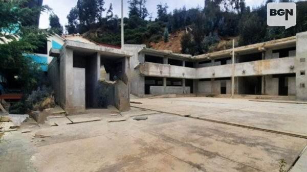 Obra abandonada en Tauca: colegio “Santo Domingo de Guzmán” sigue en ruinas
