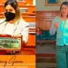 Tania Ramírez en TikTok durante la grabación de un video en un salón del Congreso de la República
