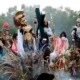Uso de flora en procesiones de semana santa en Huaraz