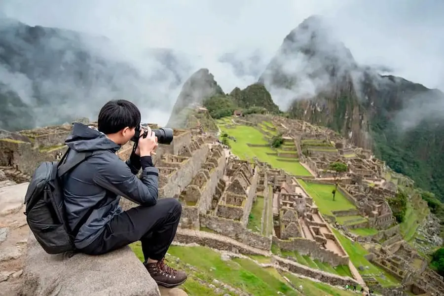 cámaras fotográficas capturando las bellezas de Perú.