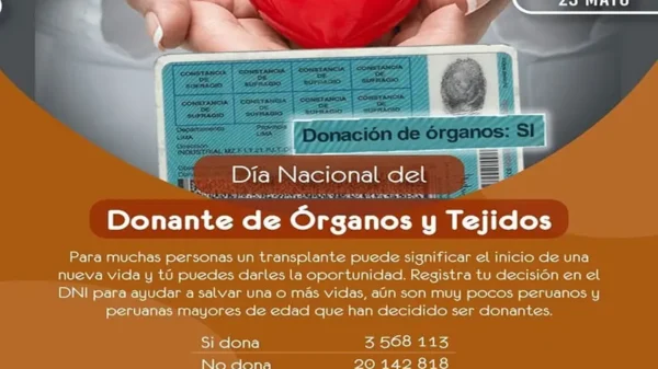Pocos peruanos quieren dispuestos hacer donación de órganos.