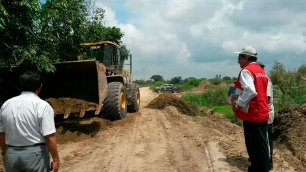 Suspenden obra vial en Huandoval, Pallasca.