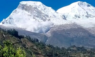 Avalanchas de hielo en el «Huascarán» provoca zozobra (Video)
