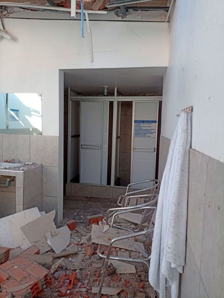 sauna quedó afectado por explosión en Caraz, Áncash