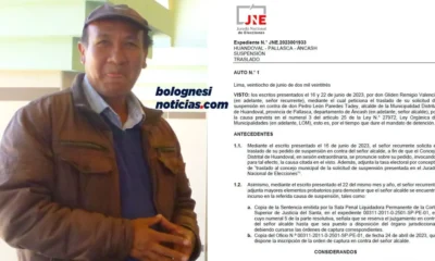 Alcalde de Huandoval Pedro Paredes Tadey con nuevo proceso de suspensión