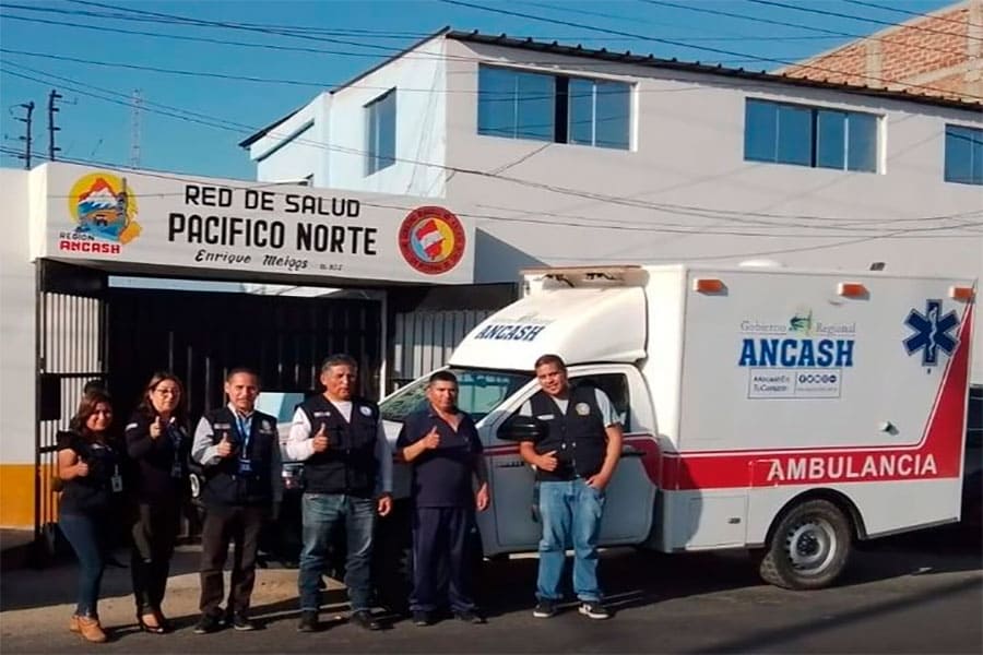 Ambulancia para la población de Cabana, Pallasca