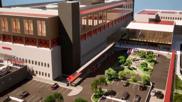 Maqueta del nuevo hospital Víctor Ramos Guardia de Huaraz, Áncash