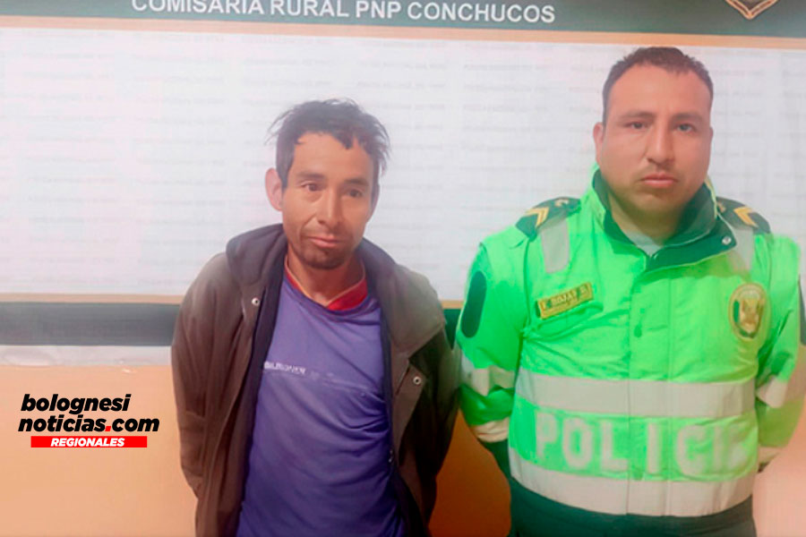 Fue capturado el supuesto coautor del asesinato de una persona en Conchucos, Pallasca