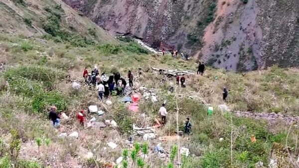 Accidente de bus en Corongo