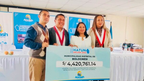 Municipalidad de Bolognesi recibe más presupuesto para obras