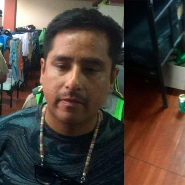 Policías sorprendidos en estado de ebriedad.
