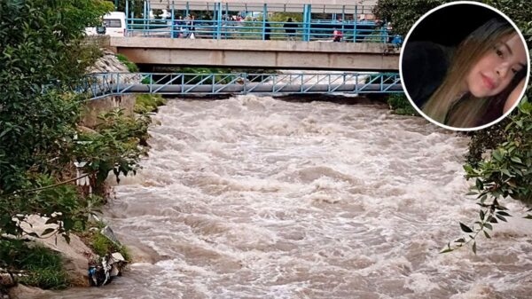 Rió Quillcay en cuyas aguas cayó joven de 20 años