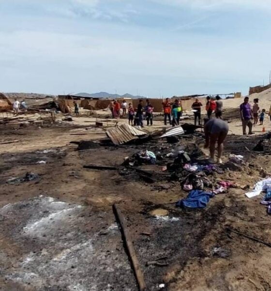 Áncash: incendio consume 16 casas en Nuevo Chimbote