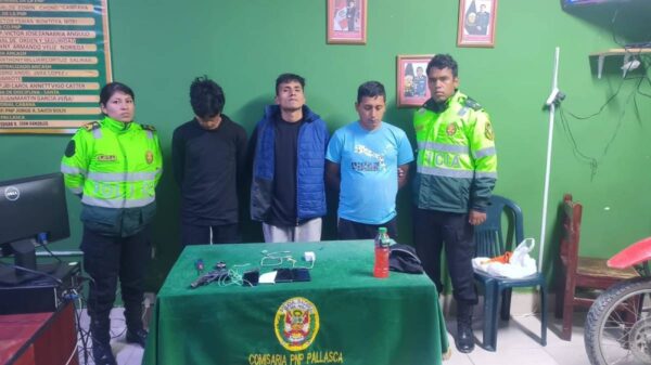 Policía de Pallasca captura a robacarros en Paccha
