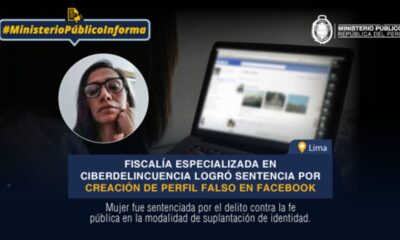 Poder Judicial condena a mujer por crear perfil falso en Facebook.