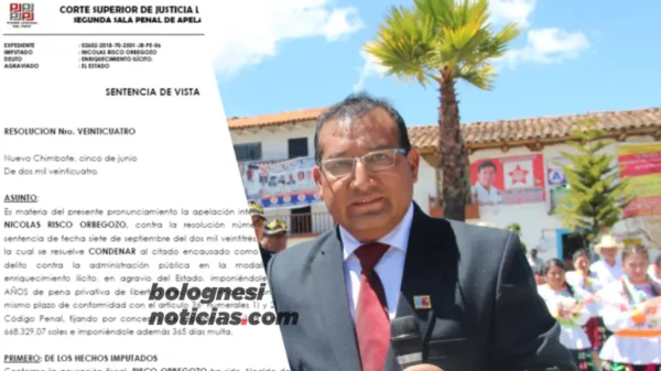 Exalcalde de Pallasca Risco sentenciado por enriquecimiento ilícito