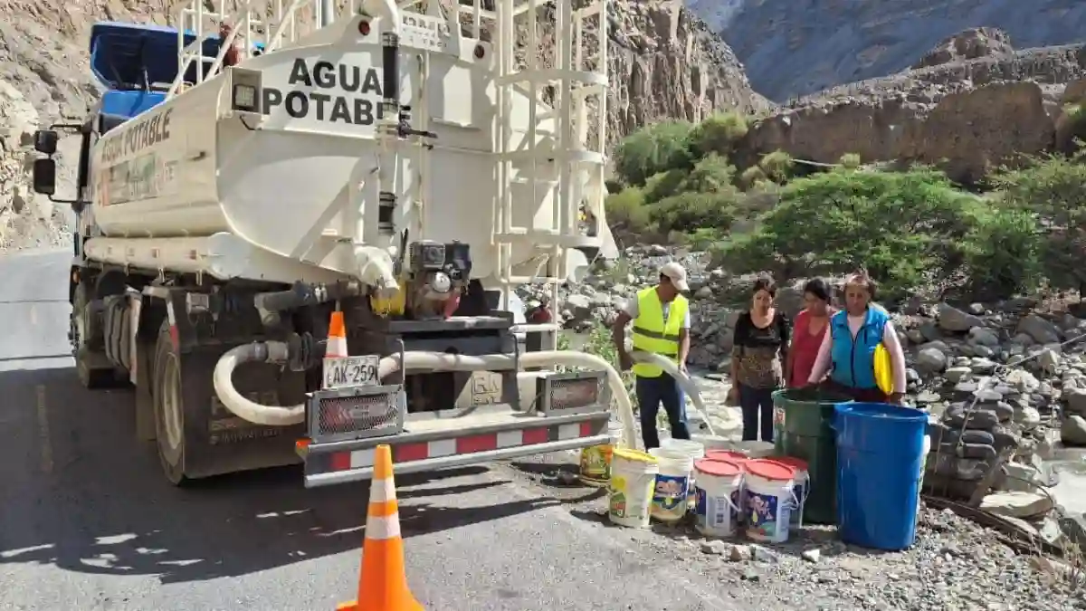 Pallasca: agua distribuida por cisternas en Santa Rosa