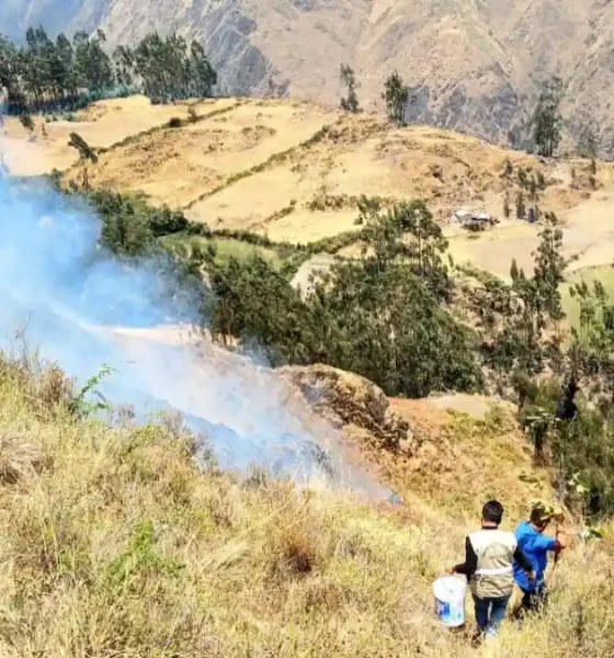 Pallasca: naturaleza apaga incendio forestal en Cabana