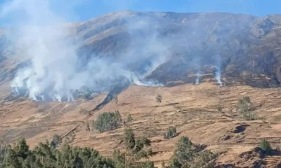 Pallasca: voluntario fallece en incendio forestal en Pampas