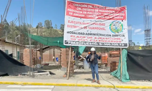 Pallasca: reinician obras del Palacio Municipal de Huandoval