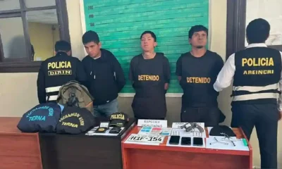 Agente del Grupo Terna detenido en Chimbote por robo armado