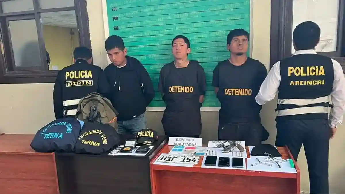 Agente del Grupo Terna detenido en Chimbote por robo armado