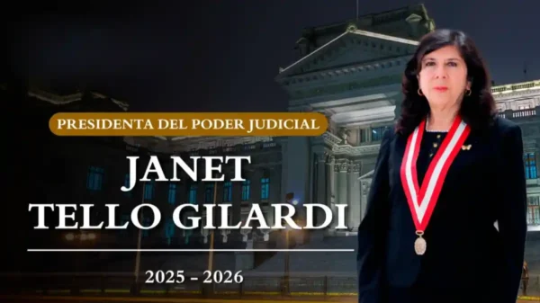 Janet Tello Gilardi elegida presidenta del Poder Judicial para 2025-2026