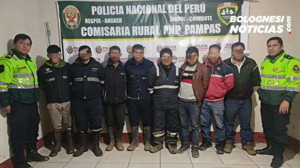 Pallasca: Capturan a “Los Ocho de Oro” en operativo por minería ilegal en Pampas