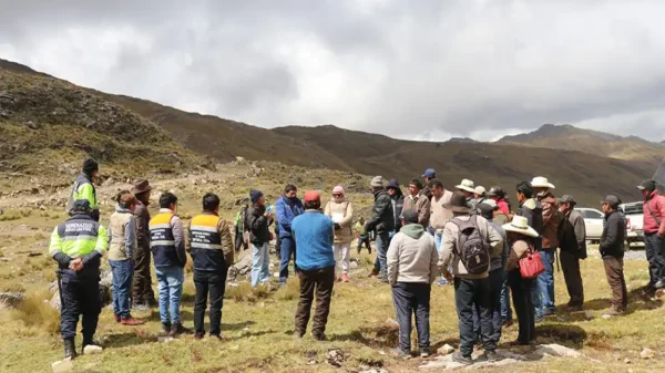 Verifican límite interregional entre Pampas y Sitabamba para evitar conflictos