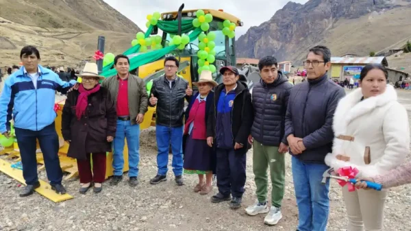 Pallasca: Comunidad Campesina de Pampas refuerza su desarrollo con nueva maquinaria