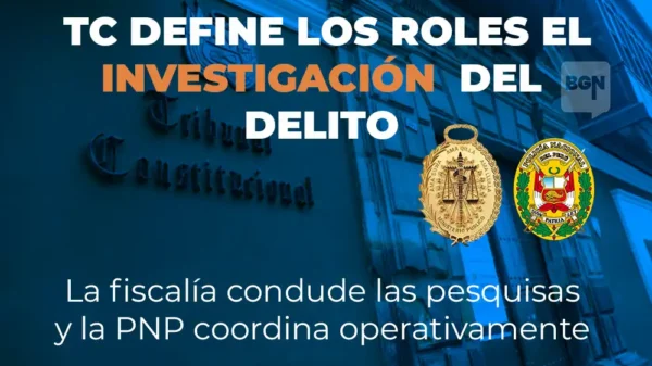 Tribunal Constitucional: Fiscalía lidera pesquisas, PNP ejecuta operativamente