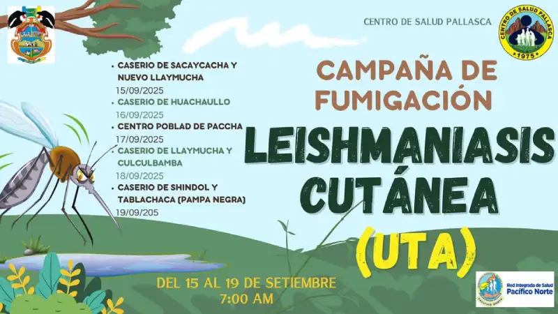 Campaña de fumigación Leishmaniasis cutánea