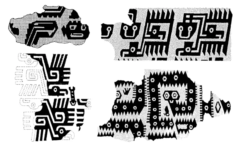 Tejidos de Cabuya y algodón encontrados en La Galgada.