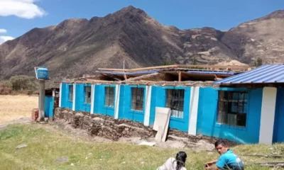 ¡Alerta en Corongo! Vientos destruyen aulas en colegio de Aco