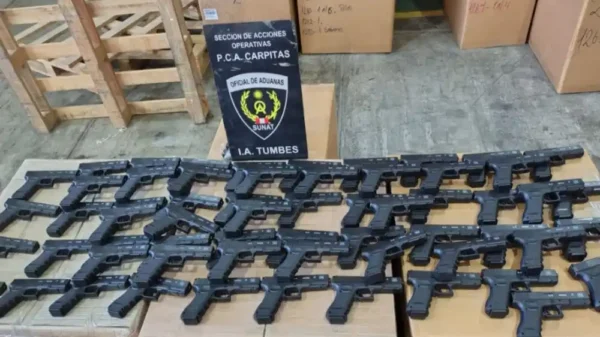 Sunat incauta 72 réplicas de armas de fuego en frontera de Tumbes