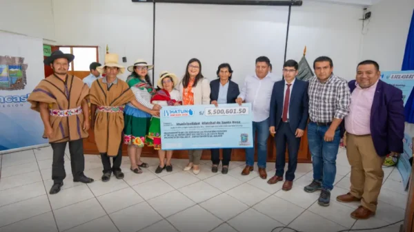 Hatun Áncash impulsa obra educativa en Santa Rosa, Pallasca con S/5.5 millones
