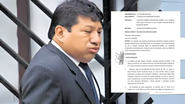 Exfiscal Richard Contreras evade sanción tras renunciar pese a negligencia probada